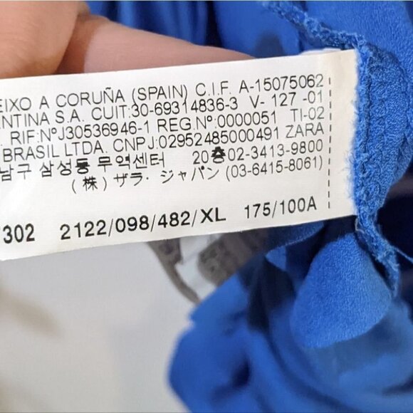 Zara | Open Back Blouse in Blue - Picture 6 of 7